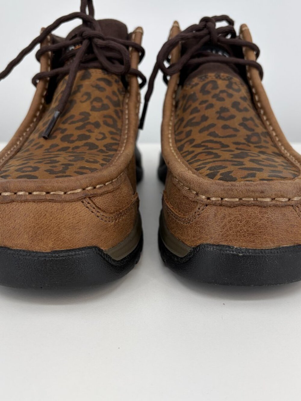 Ariat Edge LTE Composite Toe Work Boots Leopard Print Moc Chukka Womens 6.5C - Picture 5 of 15